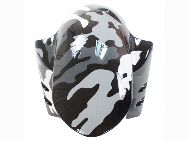 Carenagens Moto Yamaha YZF 1000 R1 2007-2008 - Cinzento Branco Camouflage Tubarão