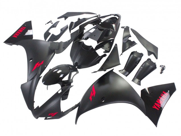 Carenagens Moto Yamaha YZF 1000 R1 2012-2014 - Preto Brilhante Preto Fosco Vermelho
