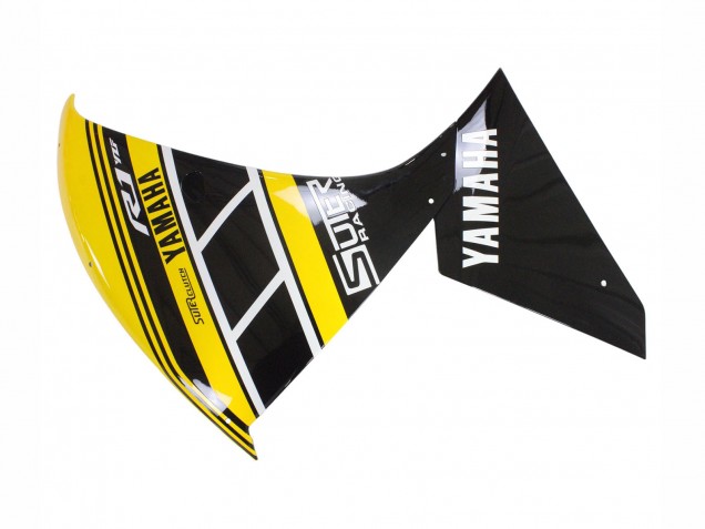 Carenagens Moto Yamaha YZF 1000 R1 2012-2014 - Amarelo Branco Preto