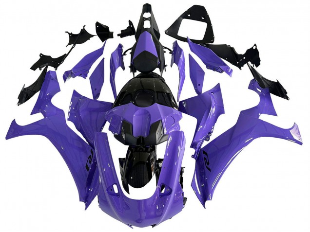 Carenagens Moto Yamaha YZF 1000 R1 2020-2025 - Roxo Preto Brilhante