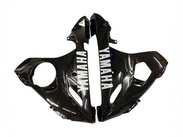 Carenagens Moto Yamaha YZF R6 2003-2004 - Preto Brilhante Branco Decalques