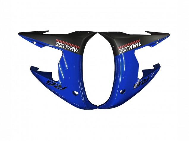 Carenagens Moto Yamaha YZF R6S 2006-2009 - Azul Branco Preto Brilhante Yamalube