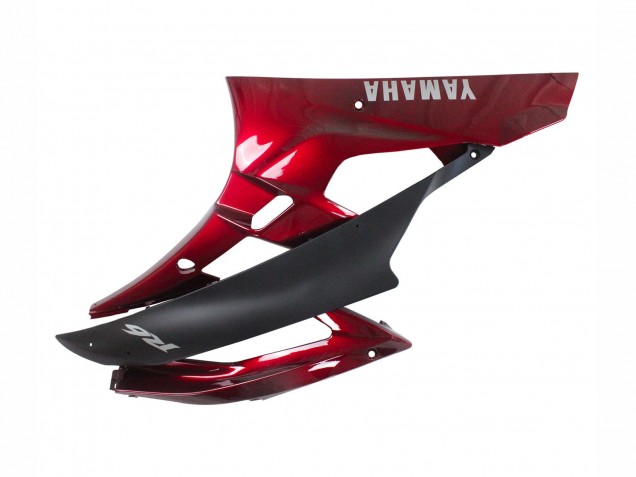 Carenagem Moto Yamaha YZF 600 R6 2006-2007 - Vermelho Preto Fosco
