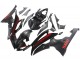 Carenagens Moto Yamaha YZF 600 R6 2008-2016 - Preto Brilhante Preto Fosco Vermelho Listra