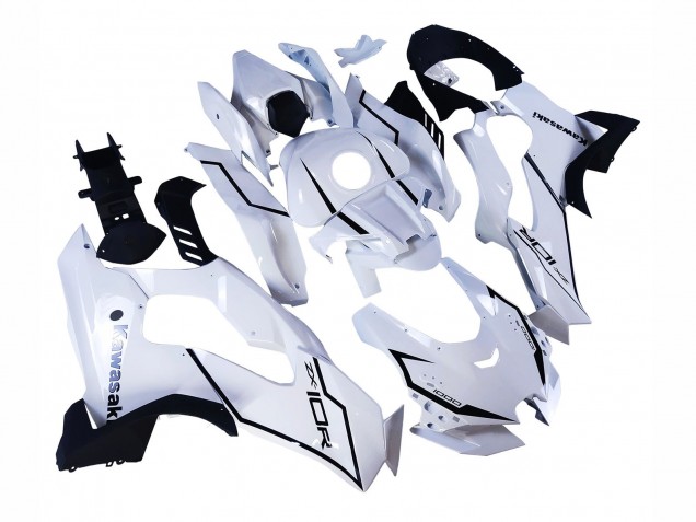 Carenagens Moto Kawasaki ZX10R 2021-2025 - Branco Preto