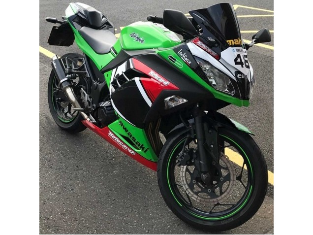 Carenagens Moto Kawasaki EX300 2013-2017 - Verde Branco Vermelho Preto Elf