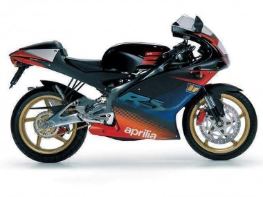 Carenagens Moto Aprilia RS125 2000-2005 - Preto Vermelho Prata