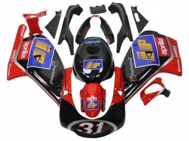 Carenagens Moto Aprilia RS125 2000-2005 - Preto Vermelho Azul Prata 31