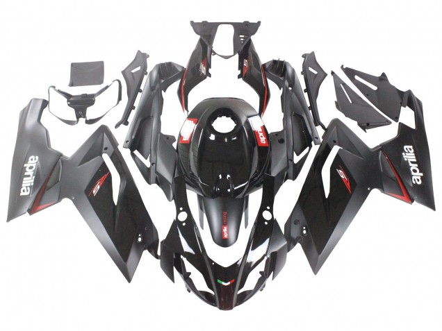 Carenagens Moto Aprilia RS125 2006-2011 - Preto Brilhante Vermelho Branco Decal