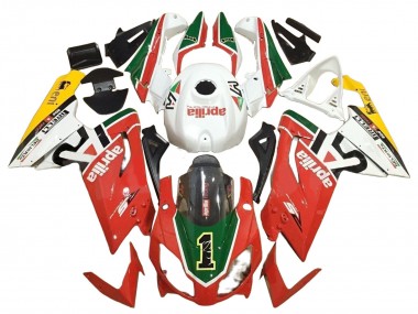 Carenagens Moto Aprilia RS125 2006-2011 - Branco Vermelho Verde