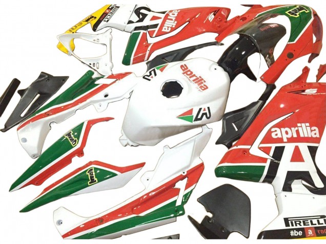 Carenagens Moto Aprilia RS125 2006-2011 - Branco Vermelho Verde