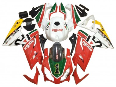 Carenagens Moto Aprilia RS125 2006-2011 - Branco Vermelho Verde
