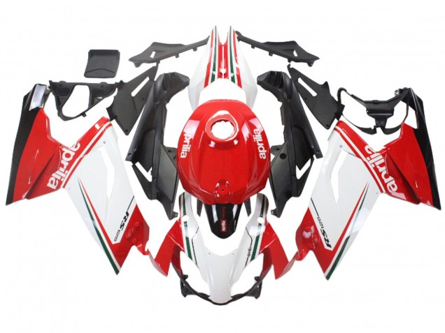 Carenagens Moto Aprilia RS125 2006-2011 - Branco Vermelho Preto
