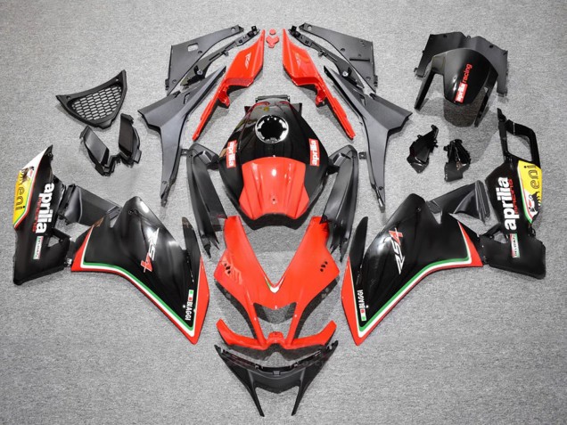 Carenagens Moto Aprilia RS4 50 125 2012-2019 - Vermelho Amarelo Preto Brilhante