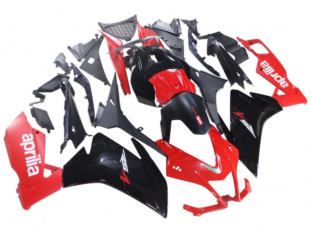 Carenagens Moto Aprilia RS4 50 125 2012-2019 - Vermelho Preto Brilhante