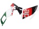 Carenagens Moto Aprilia RS4 50 125 2012-2019 - Branco Vermelho Verde Preto Brilhante