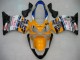 Carenagens Moto Honda CBR600 F4i 2004-2007 - Amarelo Azul Branco Preto Nastro Azzurro