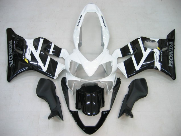 Carenagem Moto Honda CBR600 F4i 2004-2007 - Branco Preto Brilhante