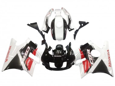 Carenagens Moto Honda CBR600 F2 1991-1994 - Branco Vermelho Preto Brilhante