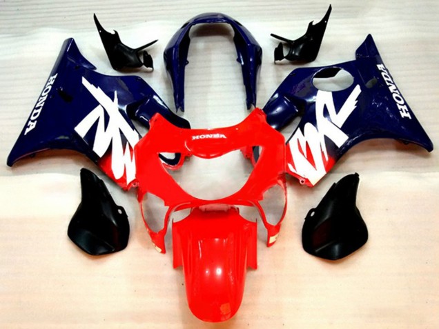 Carenagens Moto Honda CBR600 F4 1999-2000 - Vermelho Azul Escuro Roxo