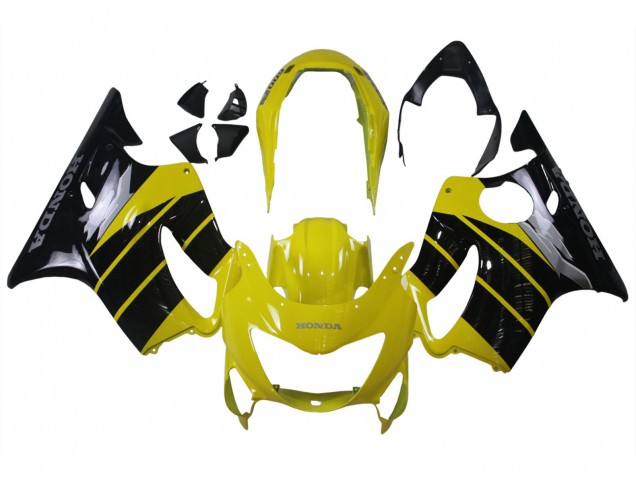 Carenagens Moto Honda CBR600 F4 1999-2000 - Amarelo Preto Brilhante
