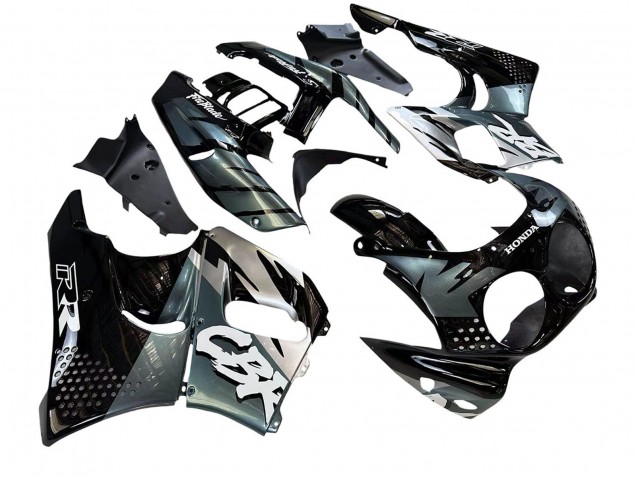 Carenagens Moto Honda CBR900RR 893 1992-1993 - Prata Preto Brilhante
