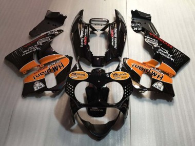Carenagens Moto Honda CBR900RR 893 1992-1993 - Preto Brilhante Laranja Hm Plant