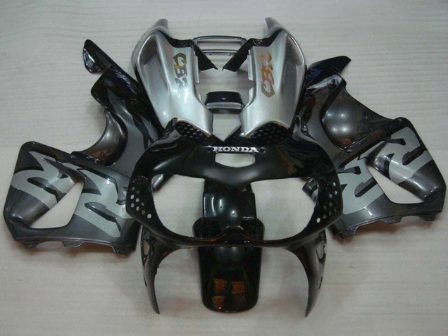 Carenagens Moto Honda CBR900RR 893 1994-1995 - Prata Cinzento Preto Brilhante