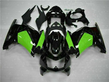 Carenagens Moto Kawasaki EX250 2008-2012 - Preto Brilhante Verde