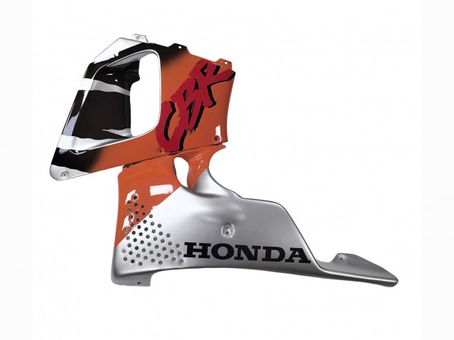 Carenagens Moto Honda CBR900RR 893 1994-1995 - Prata Laranja Preto Brilhante