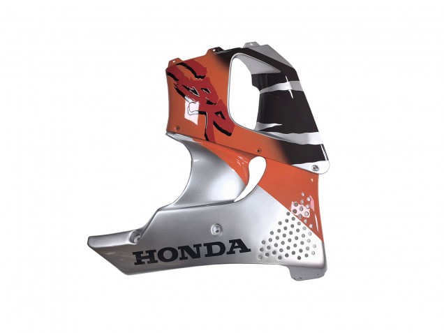 Carenagens Moto Honda CBR900RR 893 1994-1995 - Prata Laranja Preto Brilhante