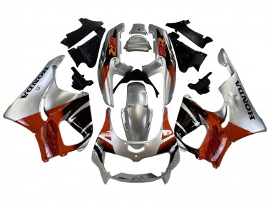 Carenagens Moto Honda CBR900RR 893 1996-1997 - Prata Vermelho Preto Brilhante