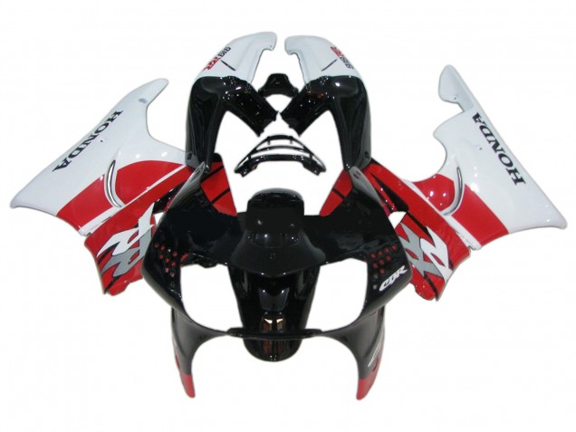 Carenagens Moto Honda CBR900RR 919 1998-1999 - Branco Vermelho Preto Brilhante