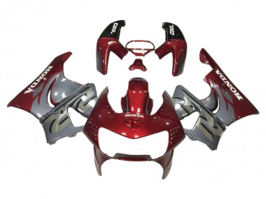 Carenagens Moto Honda CBR900RR 919 1998-1999 - Vermelho Escuro Cinzento
