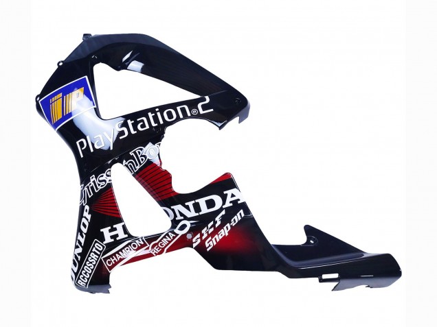 Carenagens Moto Honda CBR900RR 929 2000-2001 - Vermelho Branco Preto Brilhante PlayStation 2