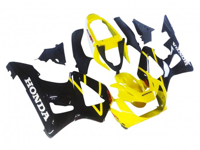 Carenagens Moto Honda CBR900RR 929 2000-2001 - Amarelo Preto Brilhante