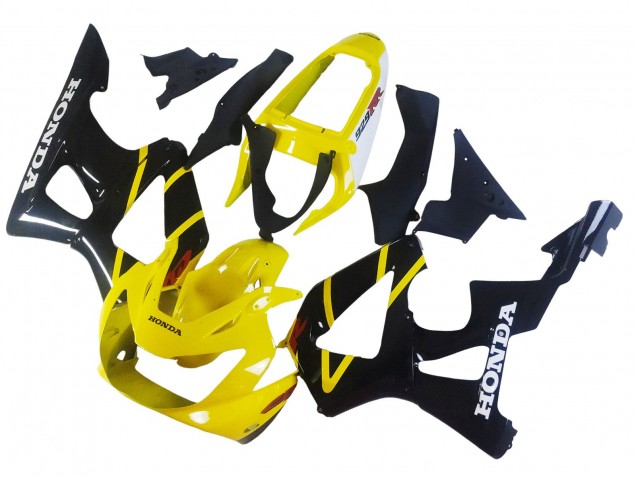 Carenagens Moto Honda CBR900RR 929 2000-2001 - Amarelo Preto Brilhante
