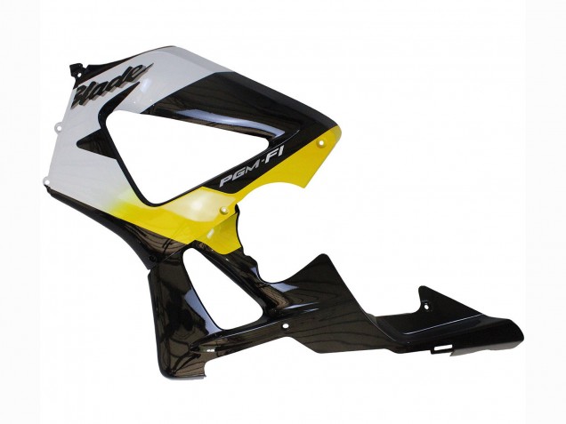 Carenagens Moto Honda CBR900RR 929 2000-2001 - Branco Amarelo Preto Brilhante