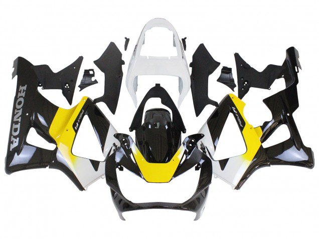Carenagens Moto Honda CBR900RR 929 2000-2001 - Branco Amarelo Preto Brilhante