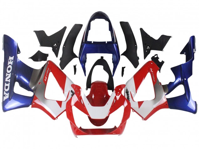 Carenagens Moto Honda CBR900RR 929 2000-2001 - Prata Vermelho Azul
