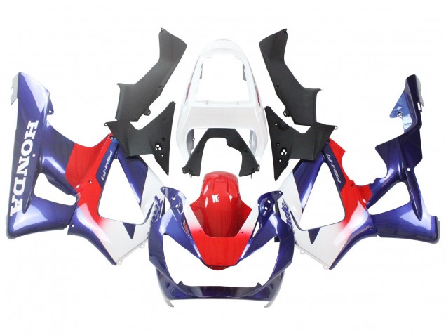 Carenagens Moto Honda CBR900RR 929 2000-2001 - Branco Vermelho Azul