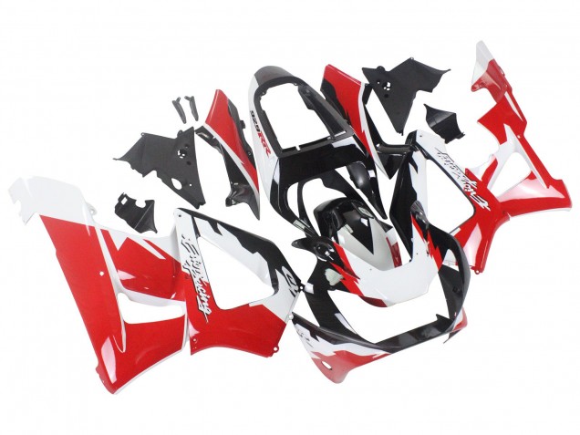 Carenagens Moto Honda CBR900RR 929 2000-2001 - Branco Vermelho Preto Brilhante Corrida