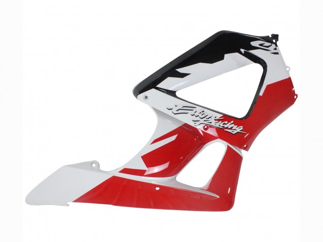 Carenagens Moto Honda CBR900RR 929 2000-2001 - Branco Vermelho Preto Brilhante Corrida