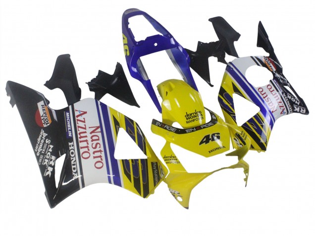 Carenagens Moto Honda CBR900RR 954 2002-2003 - Azul Amarelo Preto Brilhante Vermelho Nastro Azzurro 46