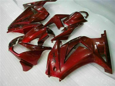 Carenagens Moto Kawasaki EX250 2008-2012 - Vermelho Castanho