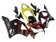 Carenagens Moto Honda CBR900RR 954 2002-2003 - Amarelo Vermelho Preto Brilhante Repsol Rossi