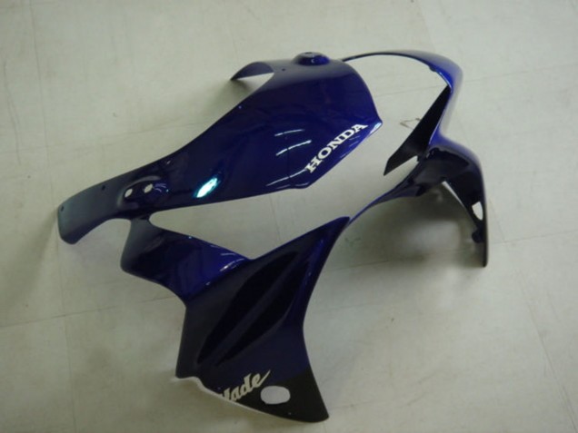 Kits Carenagem Moto Honda CBR900RR 954 2002-2003 - Azul Preto Brilhante