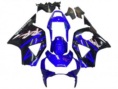 Kits Carenagem Moto Honda CBR900RR 954 2002-2003 - Azul Preto Brilhante