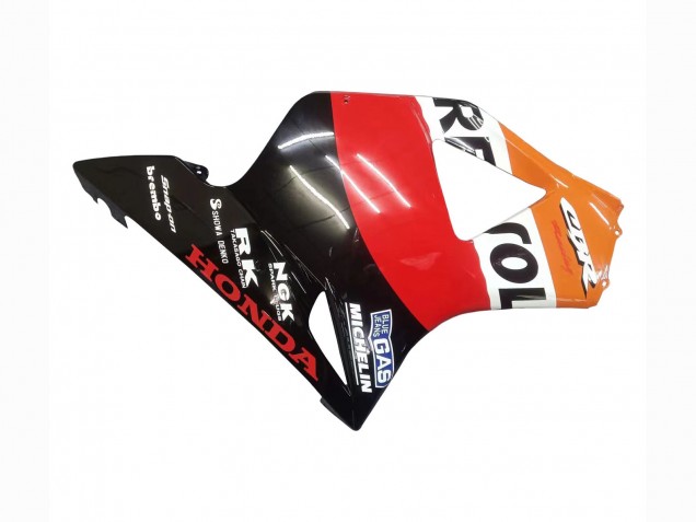 Kits Carenagem Moto Honda CBR900RR 954 2002-2003 - Laranja Branco Vermelho Preto Brilhante Repsol