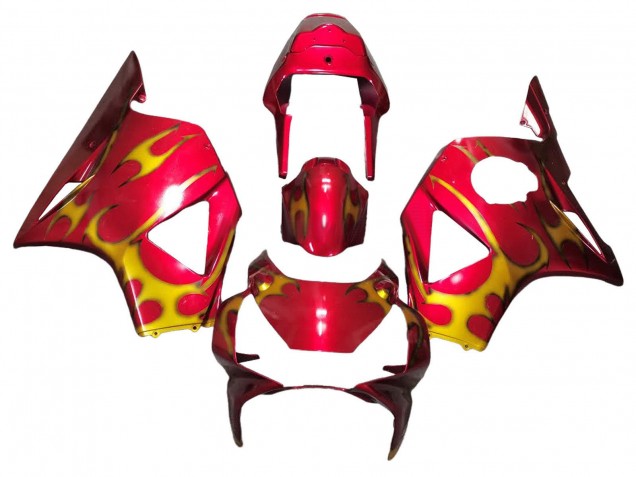 Carenagens Moto Honda CBR900RR 954 2002-2003 - Vermelho Amarelo